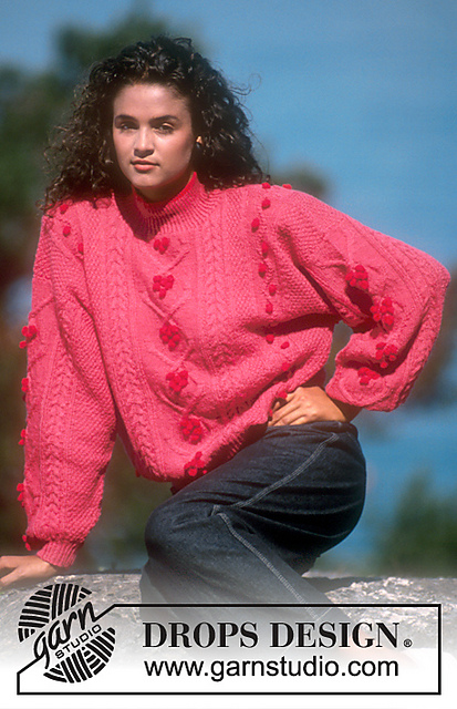 20-4 jumper with textured pattern and bobbles