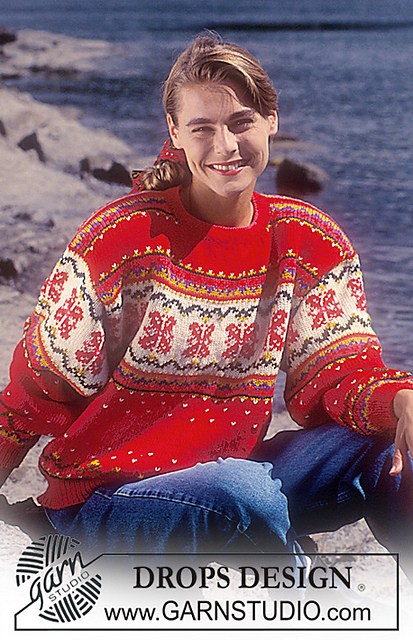 28-8 Jumper with rose pattern
