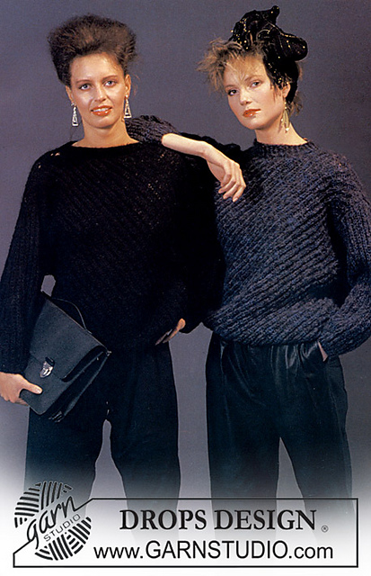 2-10 jumper in English rib knitted in the diagonal
