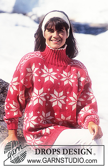 31-11 Sweater with star repeat pattern