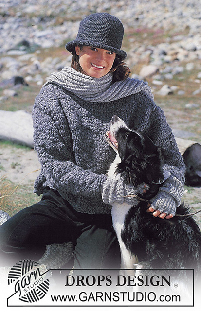 40-5a Jumper in knit-purl pattern