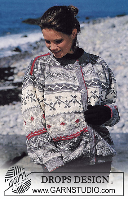 40-23 Scandinavian style Jacket with borders
