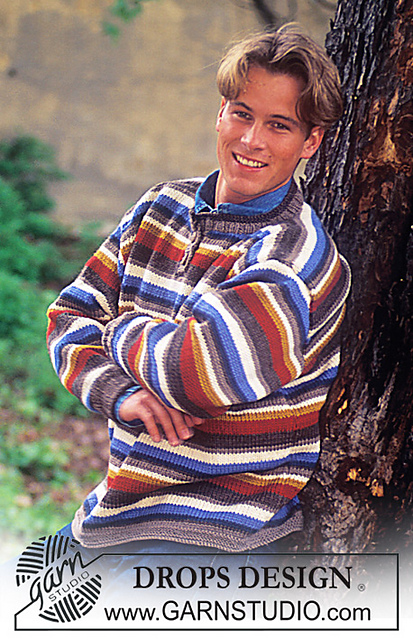 43-9 Sweater with stripes in lady and men sizes