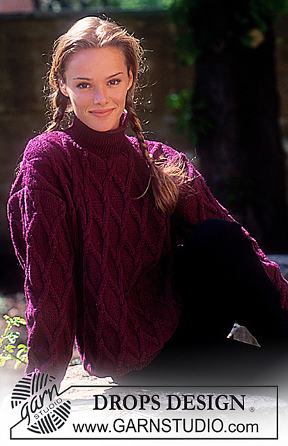 43-18 Sweater with cross cables