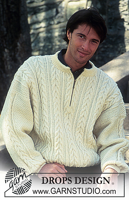 48-17 Sweater with cables