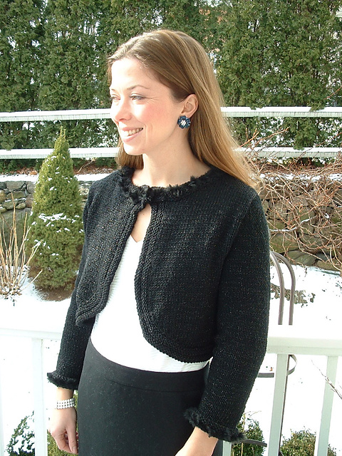 Black Shimmer Bolero