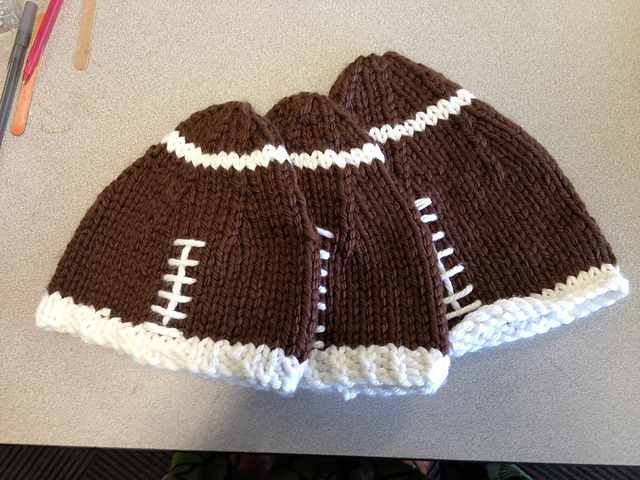Bulky Football Hat in three sizes