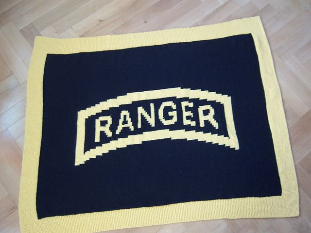 Ravelry: US Army Ranger Tab Graph pattern by Megan Minnick