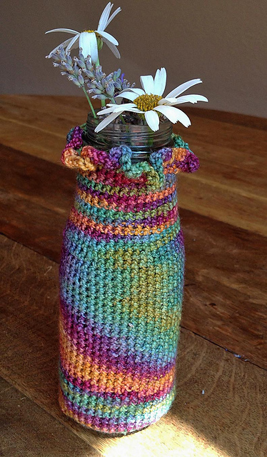 Sweet Pea Vase Cover for Starbucks Bottle