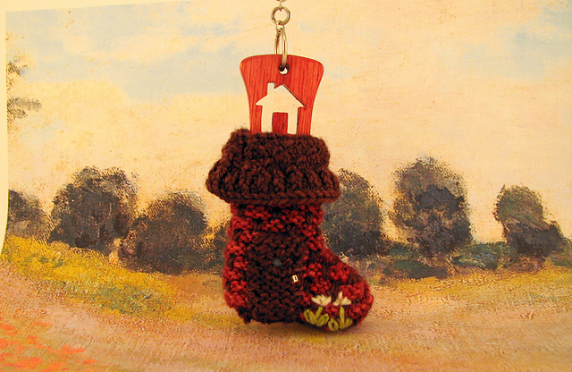 Wee Tiny Brick House Sock