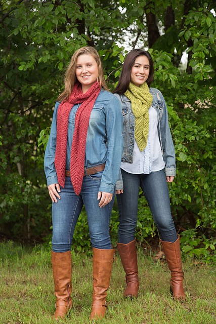 Chevron Eyelet Scarf