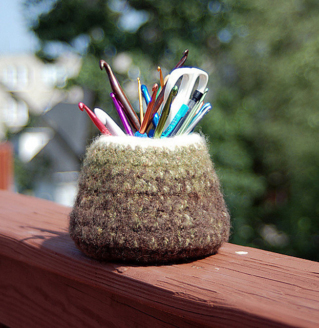 Felted Hook Vase