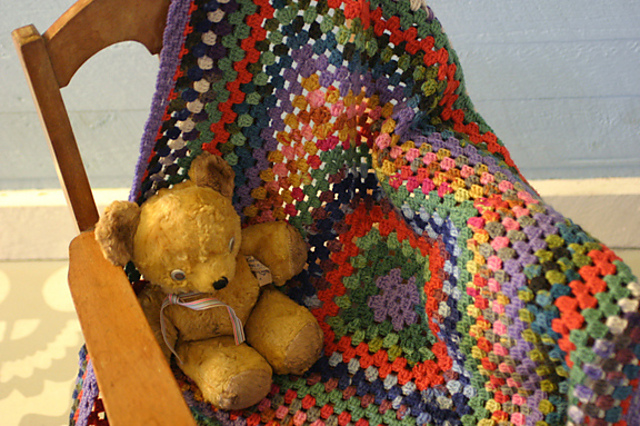 Crochet Granny Square Baby Blanket