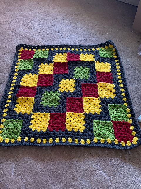 Eventually Granny Square blanket