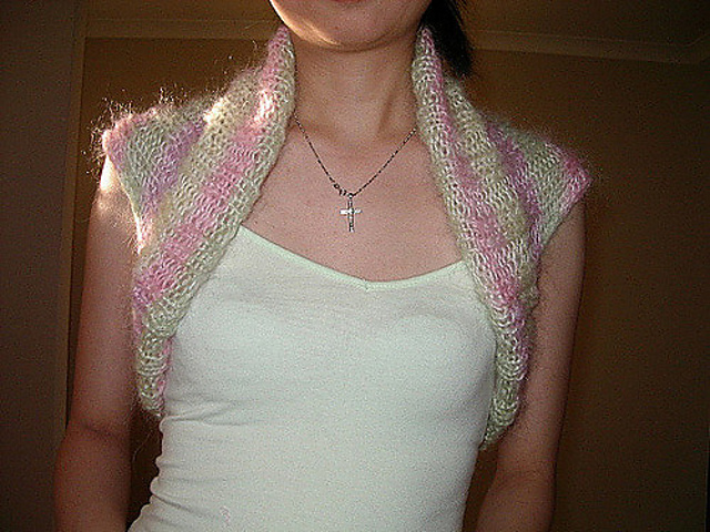 Ribbed Mohair Shrug
