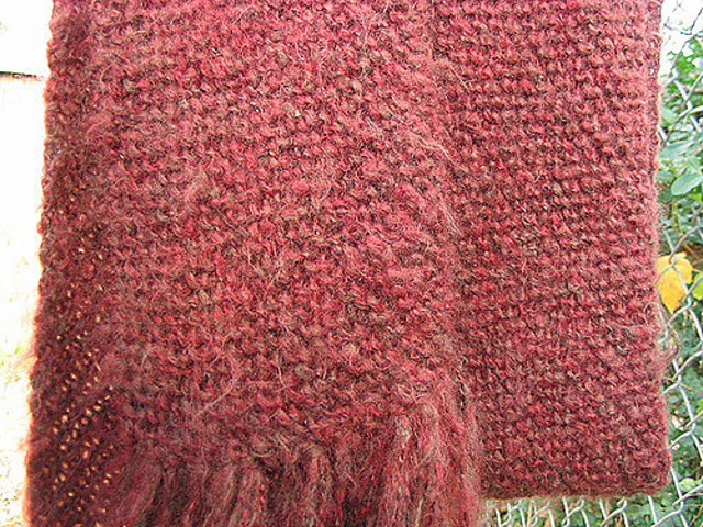 Biased Garter Stitch Scarf