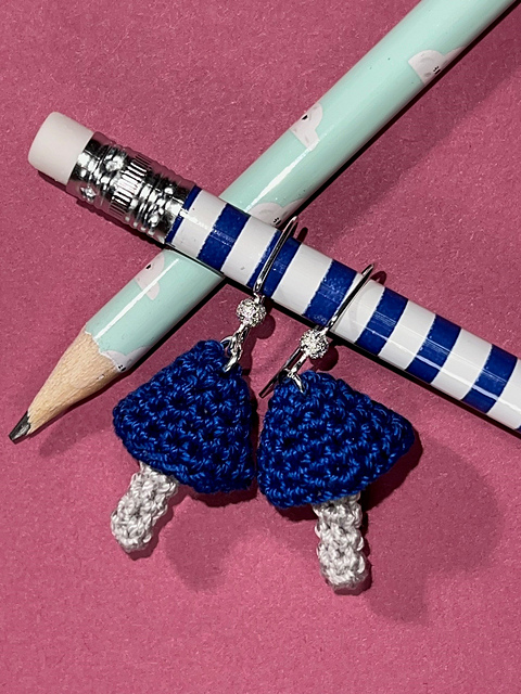 3D Mushroom Earrings