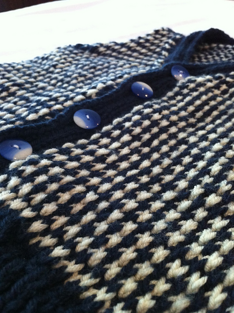 Button-up Honeycomb Tweed Vest