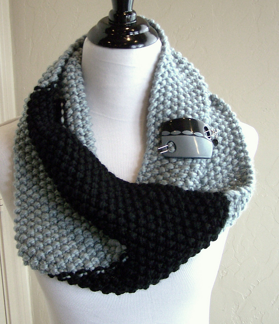 Big Colorblock Cowl