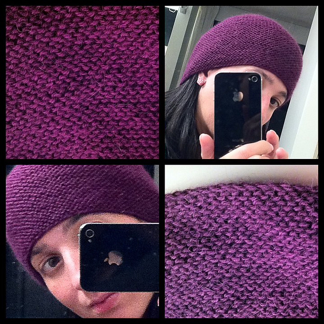 Bonnet au point mousse