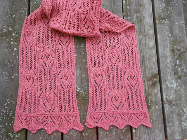 Hearts in Lace Scarf