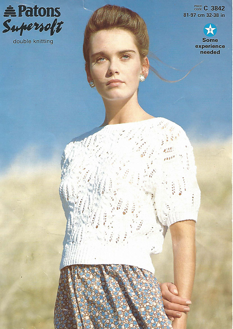 Lavishly Lace/Short sleeved sweater