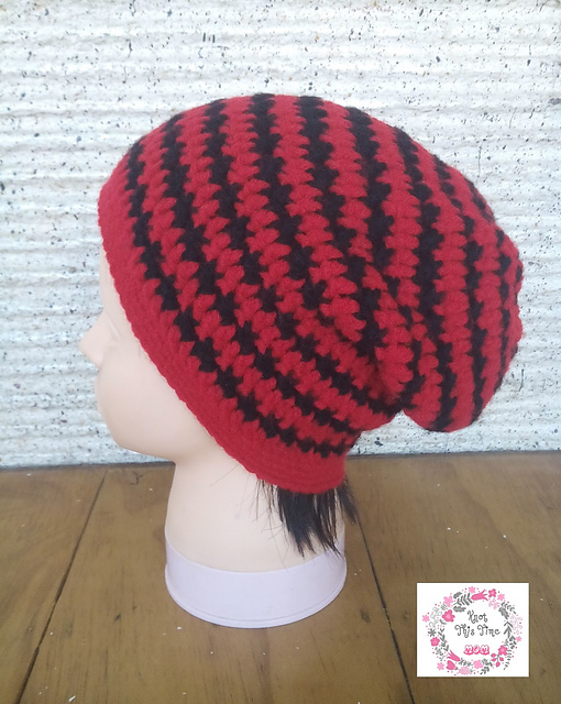 Cross 'X' Stitch Slouch Hat