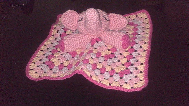 Manta de apego Elefante Amigurumi