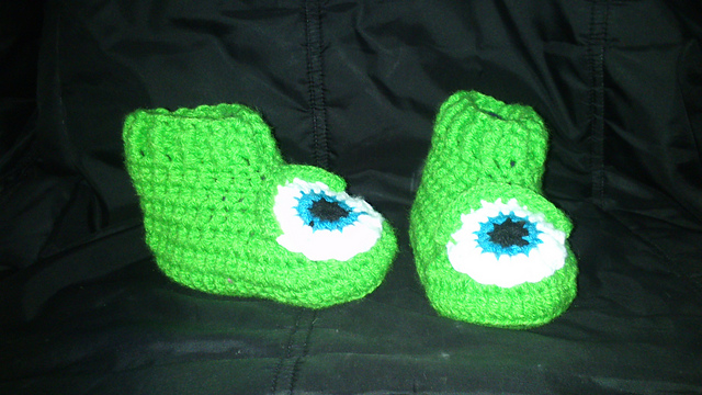 Mike and Sully Baby Booties