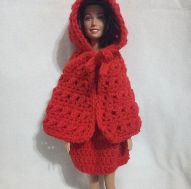 Red Riding Hood Doll Dress