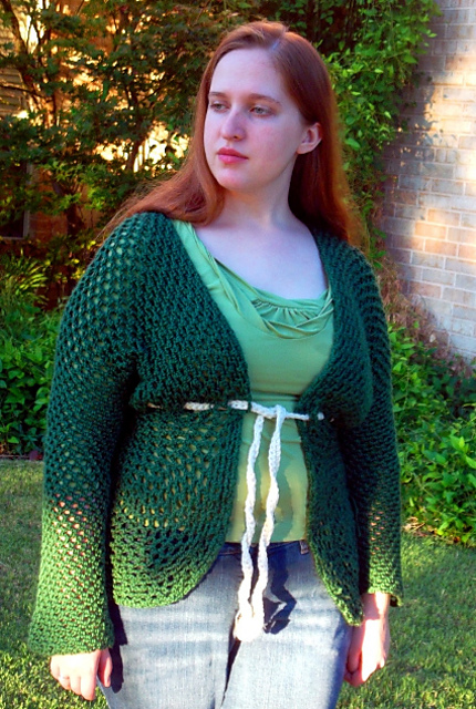 Mossy Lattice Cardigan