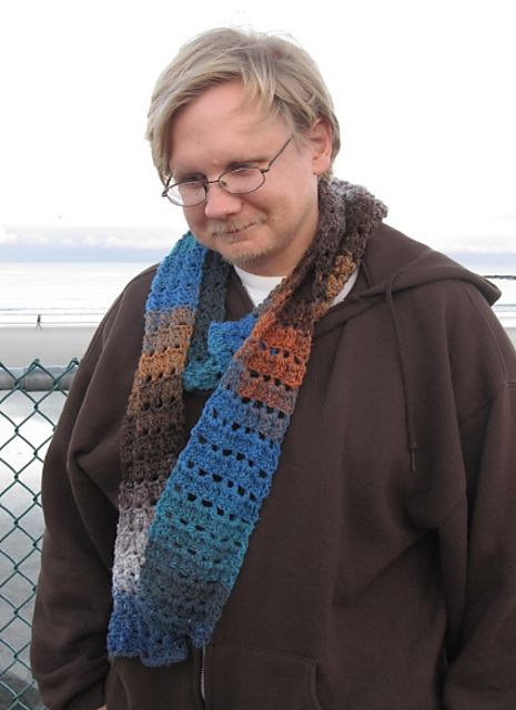 His Textured Scarf