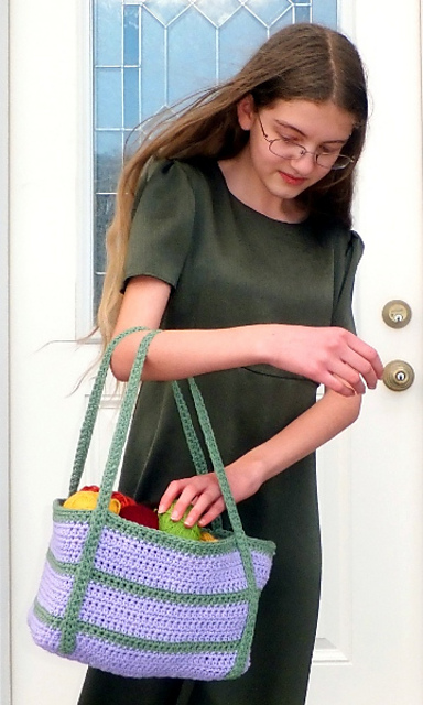 Lilac and Sage Tote Bag
