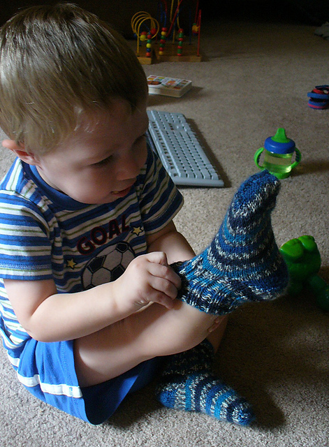 Striped Rib Socks