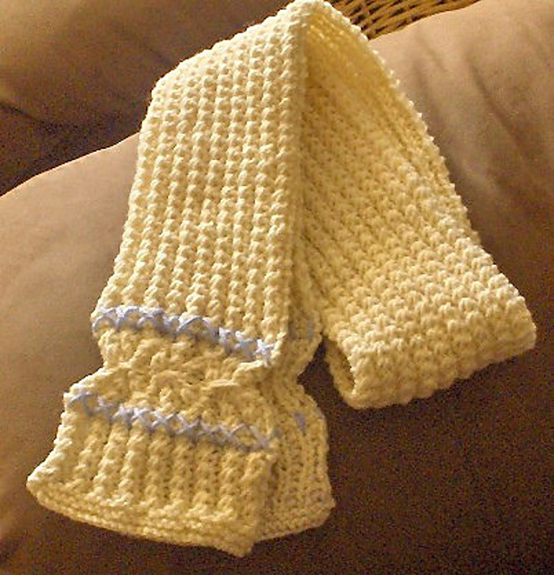 Crossed-Stitch Scarf