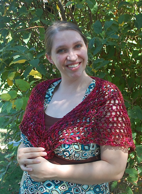 Rose Petal Shawlette
