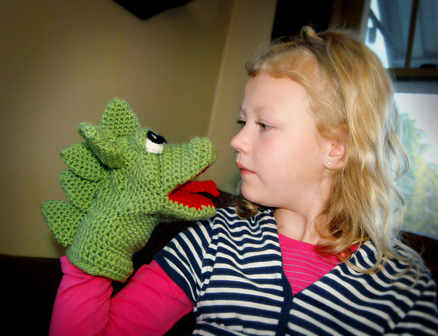Rover the Dragon Puppet