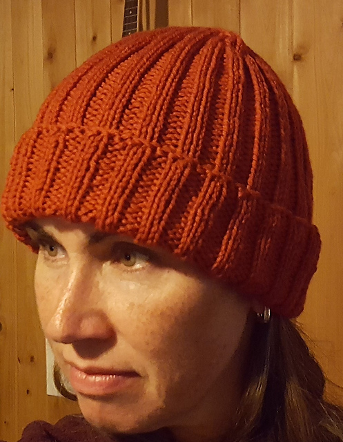 Geometric Ribbed Beanie
