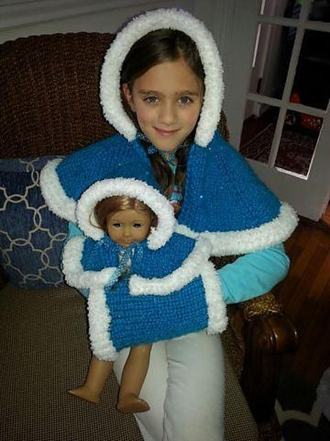Frozen Princess Doll Cape
