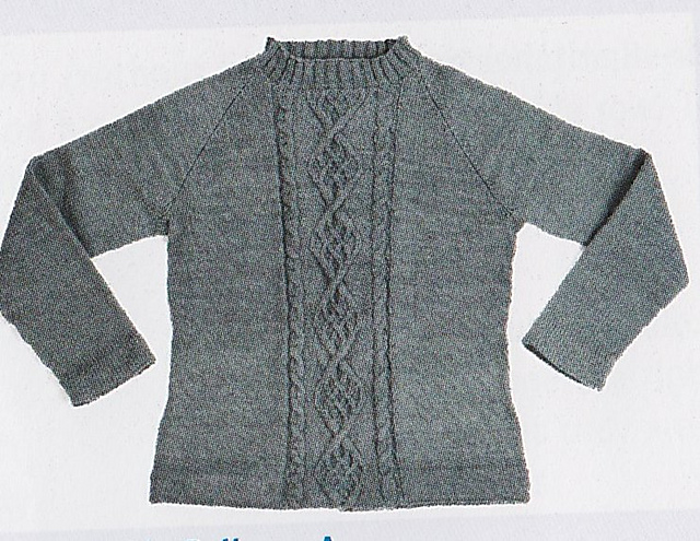 Adult Center Cable Pullover