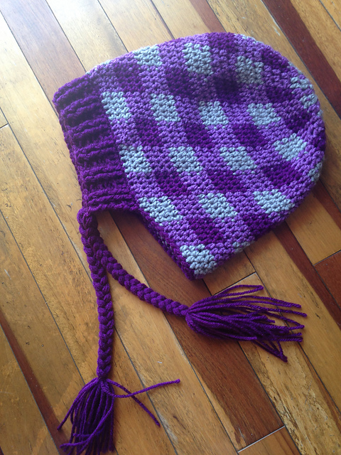 Plaid Slouchy Hat