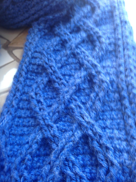 Woven Cables Scarf