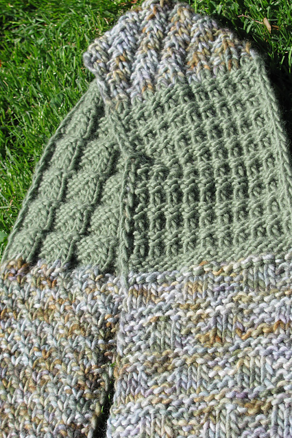 Textured Simplicity Knit Scarf
