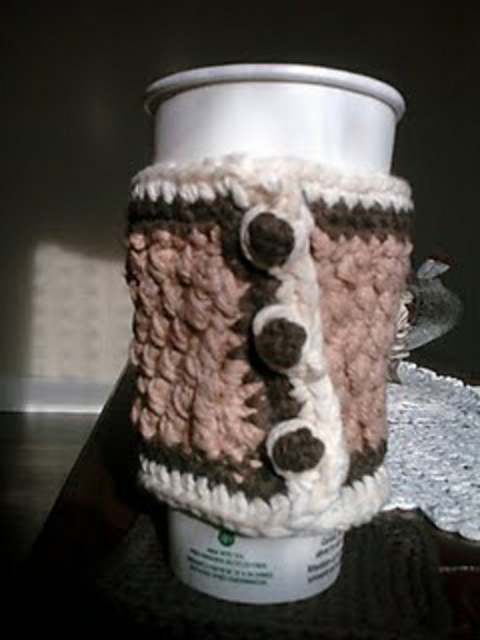 Chocolate Tuxedo Pie Coffee Cozy