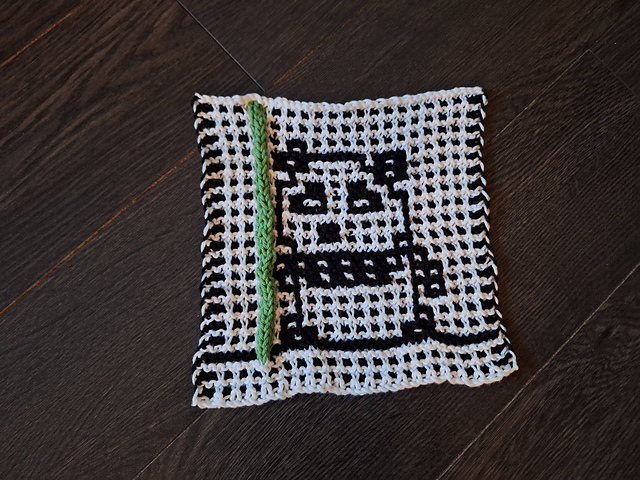 Panda Mosaic Dishcloth