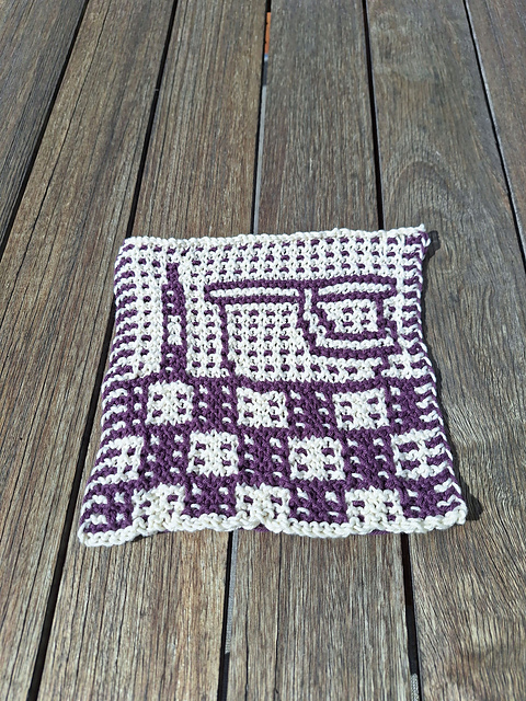Picnic Mosaic Dishcloth