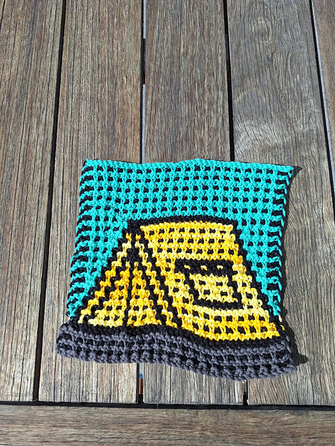 Tent Mosaic Dishcloth