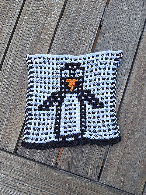 Penguin Mosaic Dishcloth