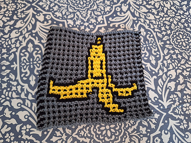 Banana Peel Mosaic Dishcloth