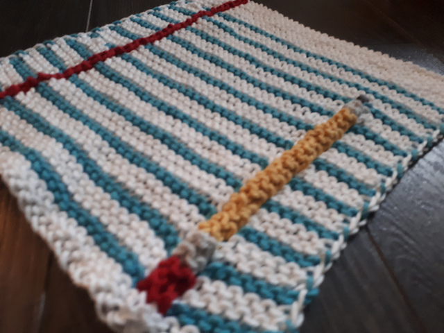 Lined Paper Dishcloth